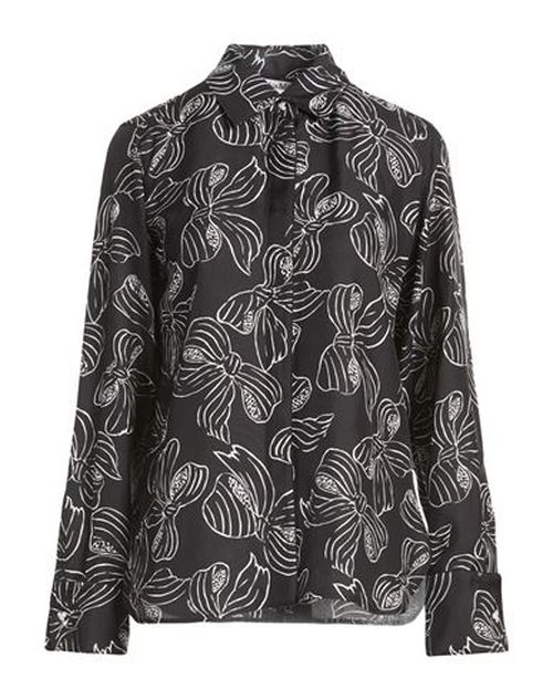Woman Shirt Black Size 4 Silk