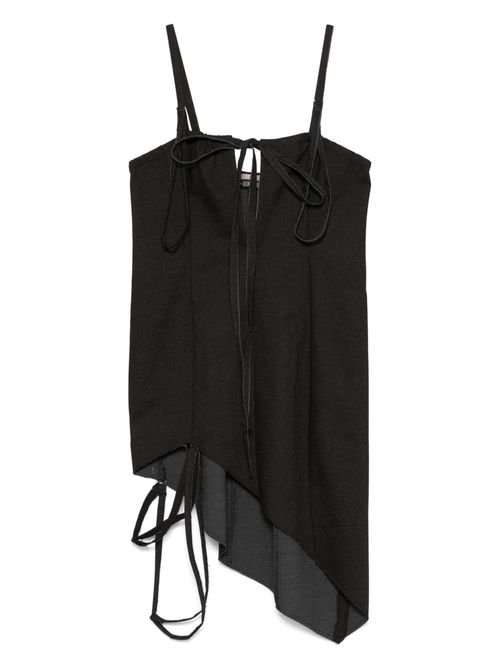 Elena Velez keyhole corset mini dress - Grey