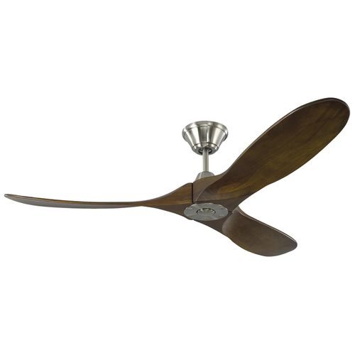 Brushed Steel 52"Ceiling Fan from the Maverick Collection