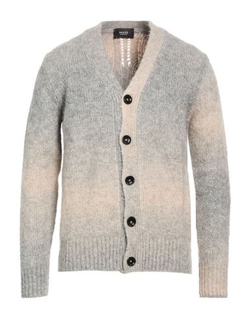 Man Cardigan Grey Size 42 Alpaca wool, Polyamide
