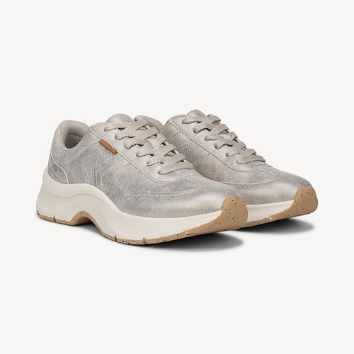 Women's Walk Mode Sneaker Shoes Champagne Beige Faux Leather DRSCH