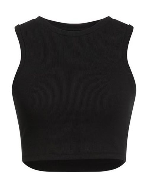 Woman Top Black Size L Cotton, Elastane