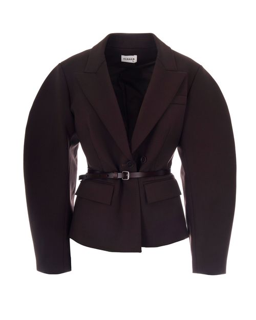 Dark Brown Notched Lapel Jacket