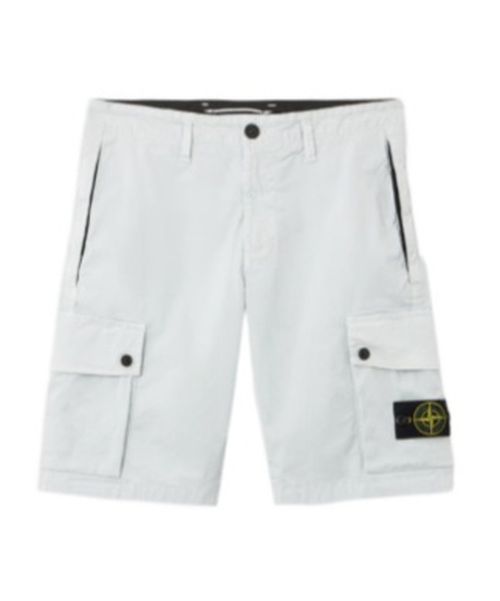 Slim-fit cargo Bermuda shorts with zip pockets