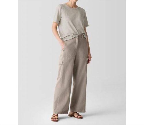 Garment-Dyed Utility Organic Cotton Cargo Pants In Reed