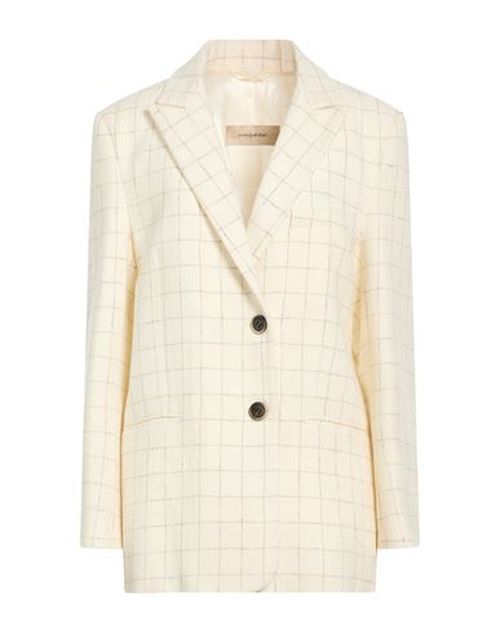 Woman Blazer Cream Size 6 Virgin Wool