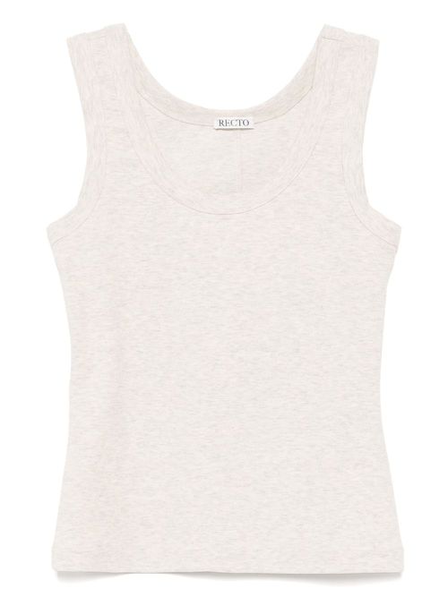 Recto jersey scoop-neck tank top - Grey