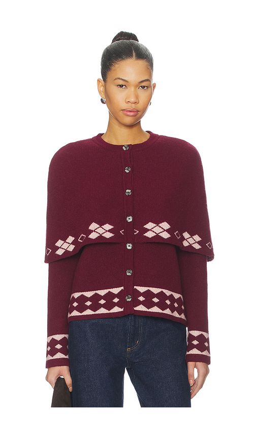 SIEDRES Cleo Top in Burgundy. - M also in S
