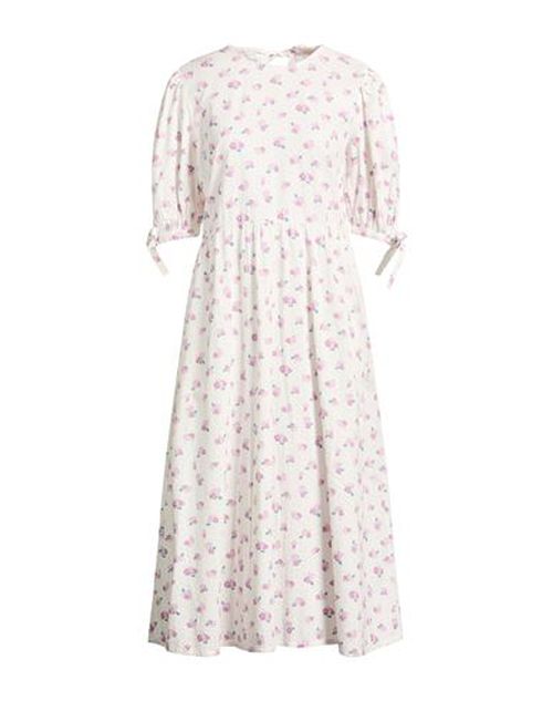 Woman Midi dress Off white Size 6 Cotton