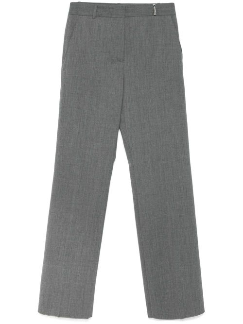 Logo-debossed trousers - Grey