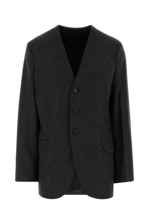 Wool Blazer — Gray