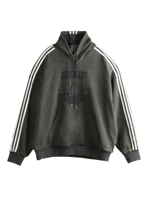 X Avavav logo-embroidered hoodie - Grey