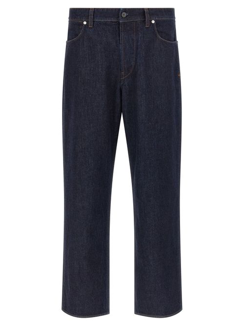 Organic Cotton Straight-Leg Jeans — Blue