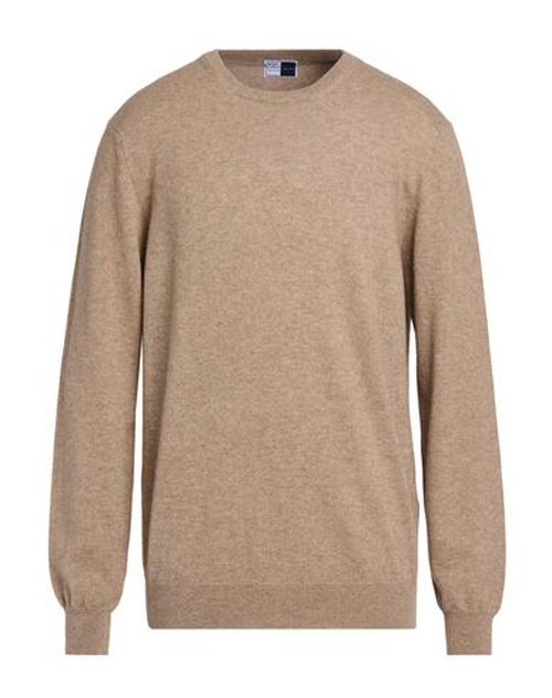 Man Sweater Khaki Size 46 Cashmere