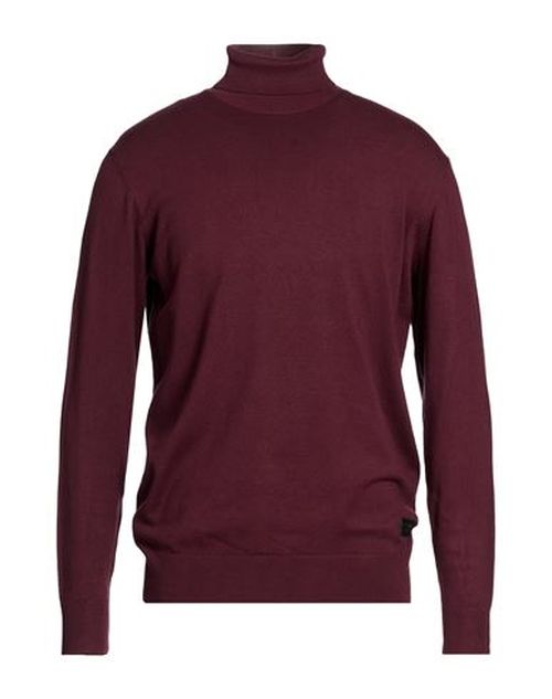 Man Turtleneck Burgundy Size XL Viscose, Nylon