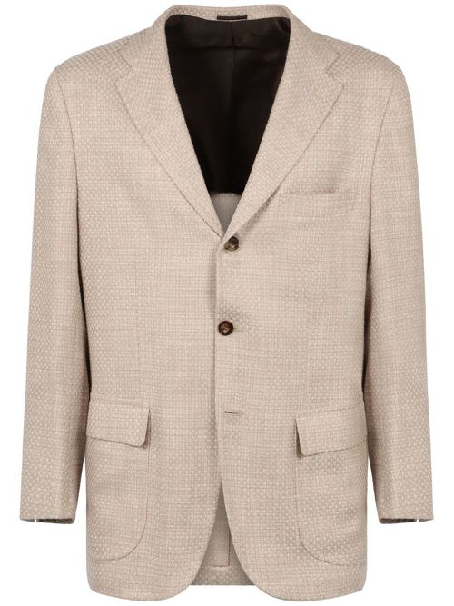 Cashmere-wool jacket - Neutrals