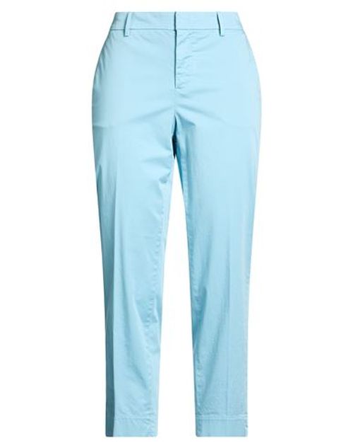 Woman Pants Sky blue Size 10 Cotton, Elastane
