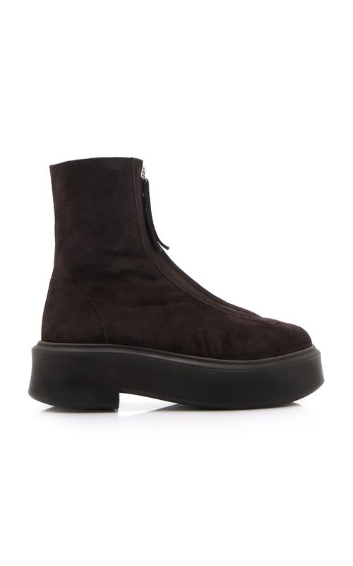Zipped Suede Boot I