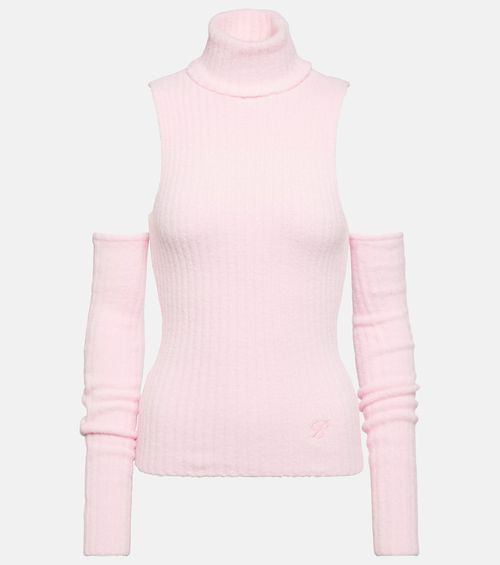Sleeveless high-neck top