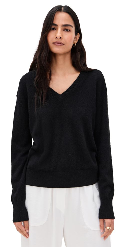 Cashmere V Neck Pullover Black