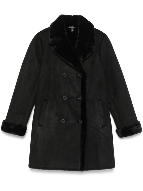 Double-breasted coat - Black