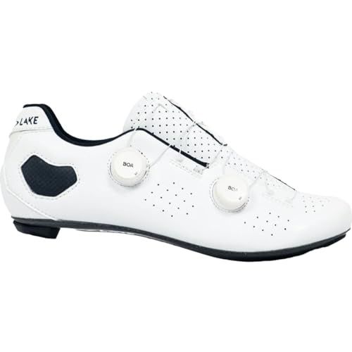 Lake Cx333 Wide Cycling Shoe - Men's White/White Clarino