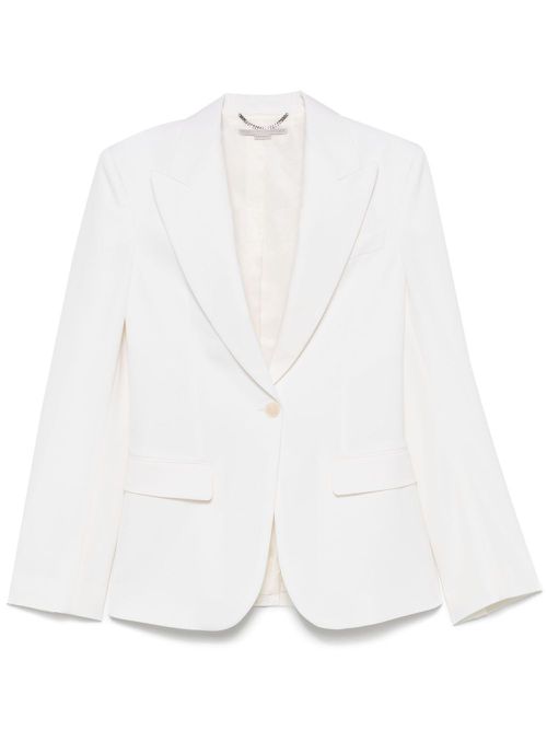 Single-breasted blazer - White