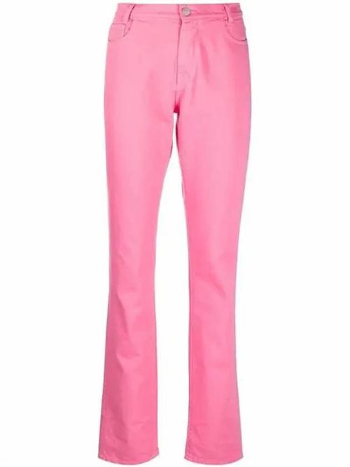High-rise straight-leg jeans - Blue