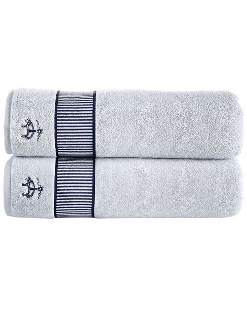 Fancy Border 2pc Bath Sheets