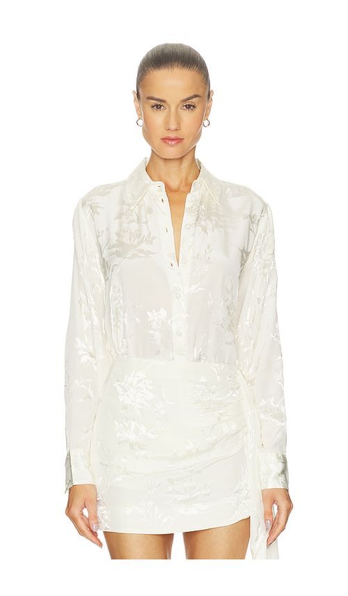 HEMANT AND NANDITA Oversized Shirt in Ivory. S also in XXS, XS, M
