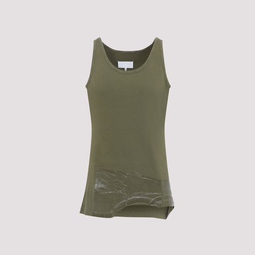 Taped Cotton Tank Top