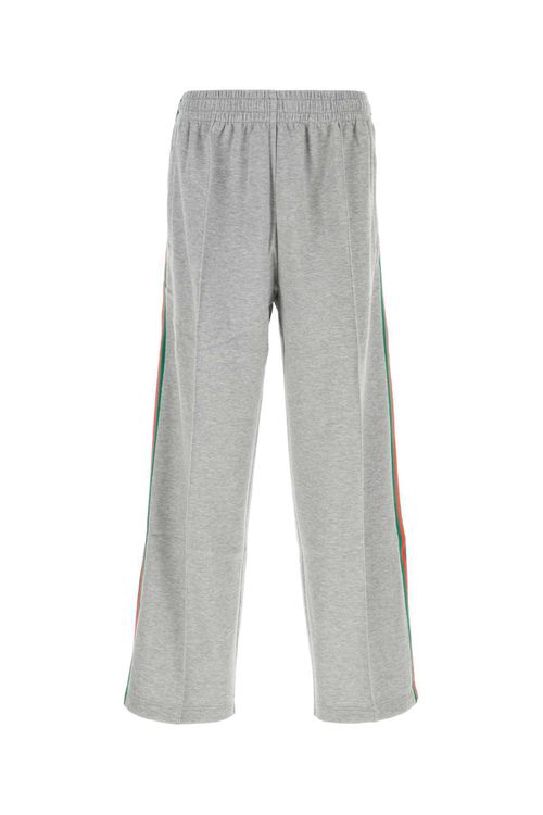 Grey Cotton Blend Joggers