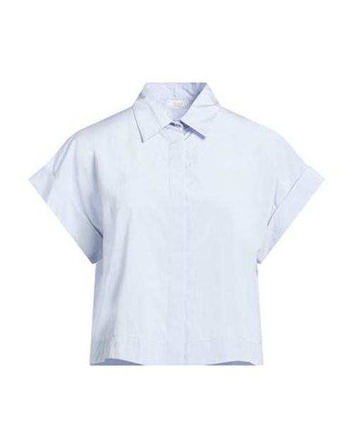 Woman Shirt Sky blue Size 6 Cotton, Polyester