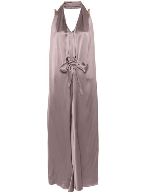 Satin maxi dress - Pink