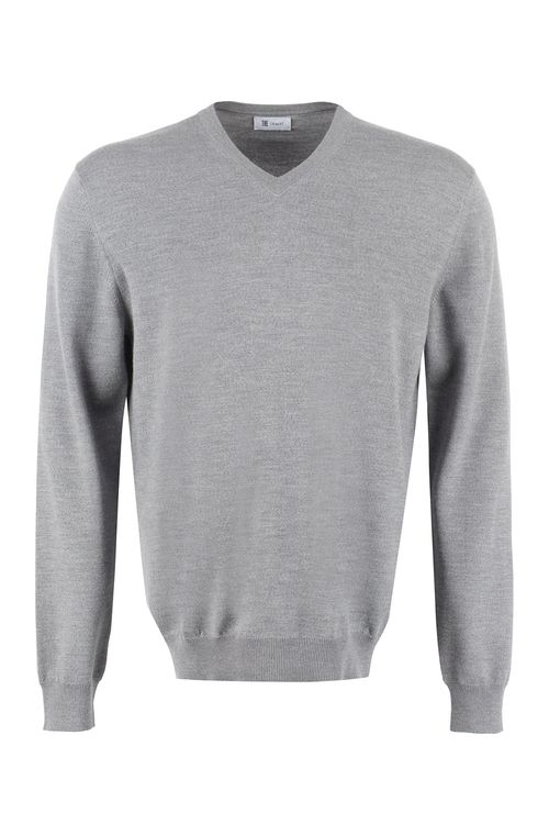 The (alphabet) Extra-Fine Wool Ribbed Knit Pullover