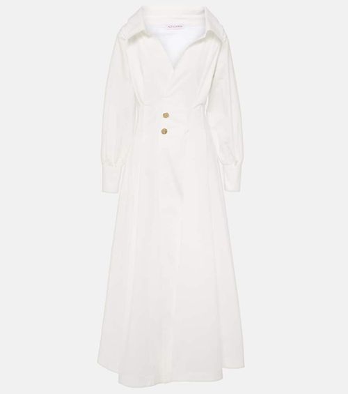 Isabela cotton-blend midi dress