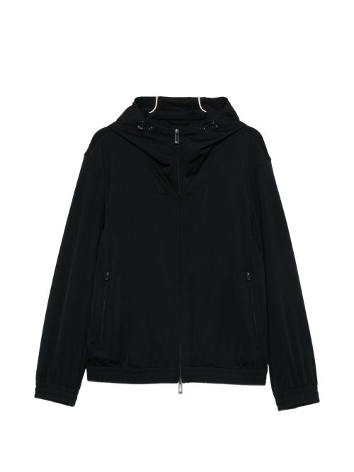 Nylon hooded jacket