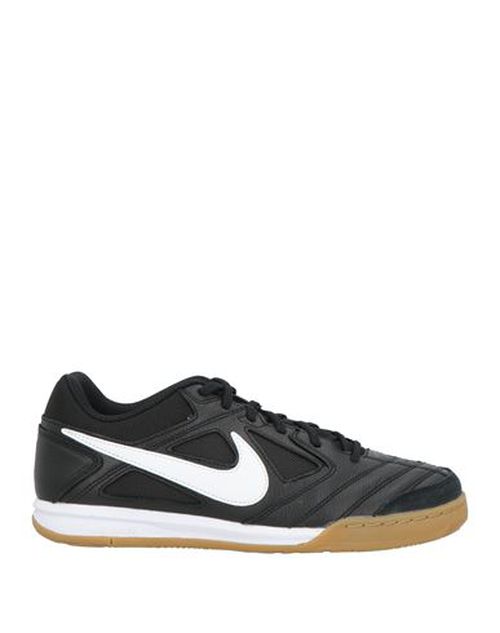 Man Sneakers Black Size 12 Leather, Textile fibers