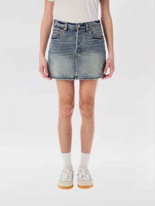 Skirt LEVI'S Woman color Denim