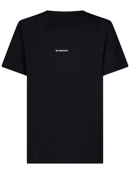 Logo-Embroidered Cotton T-Shirt — Black