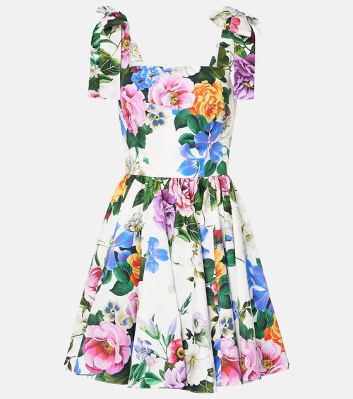 Floral cotton minidress
