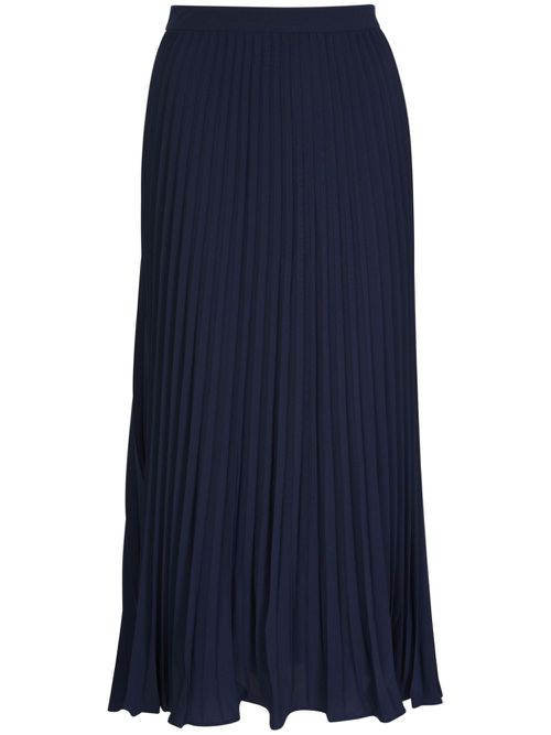 Pleated midi-skirt - Blue