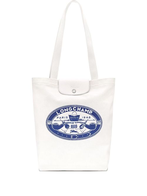 Medium Le Pliage tote bag - White