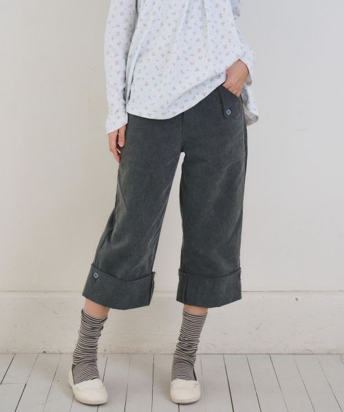 Fold Pocket Capri Pants