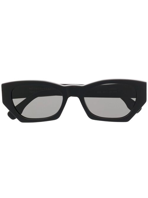 Oval-frame sunglasses - Black