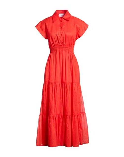Woman Maxi dress Red Size 10 Cotton