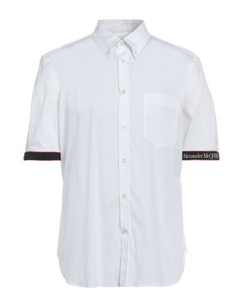 Man Shirt White Size 15 Cotton, Elastane, Polyester