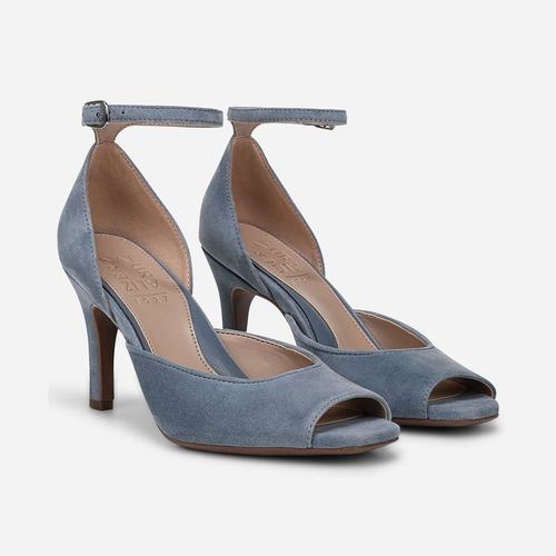 Asha Dress Sandals, Blue Ash Suede
