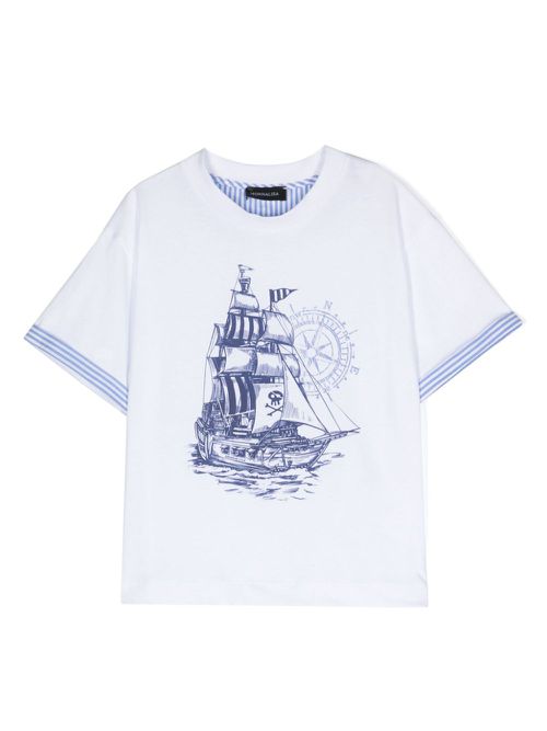 Graphic-print cotton T-shirt - White