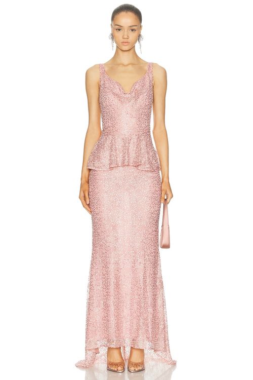AKNVAS Klara Gown in Mauve - Mauve. 6 also , 2